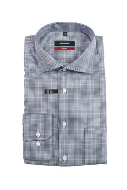 Фото рубашки Приталенный силуэт Рубашка SEIDENSTICKER, цвет серый