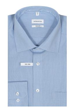 Фото рубашки Прямой силуэт Рубашка SEIDENSTICKER, цвет голубой