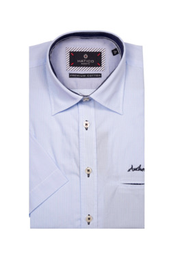 Фото рубашки Прямой силуэт Рубашка HATICO SPORT, цвет голубой